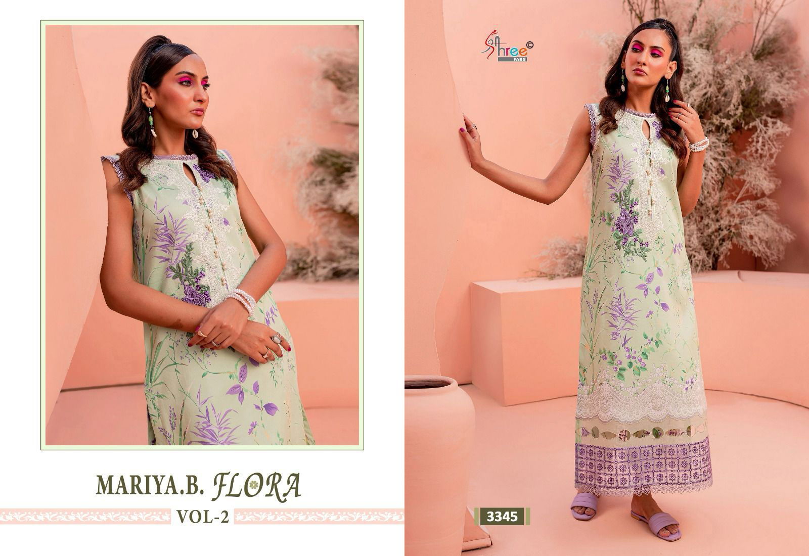 Mariya B Flora Vol 2 By Shree Printed Cotton Pakistani Suits Wholesale In Delhi
